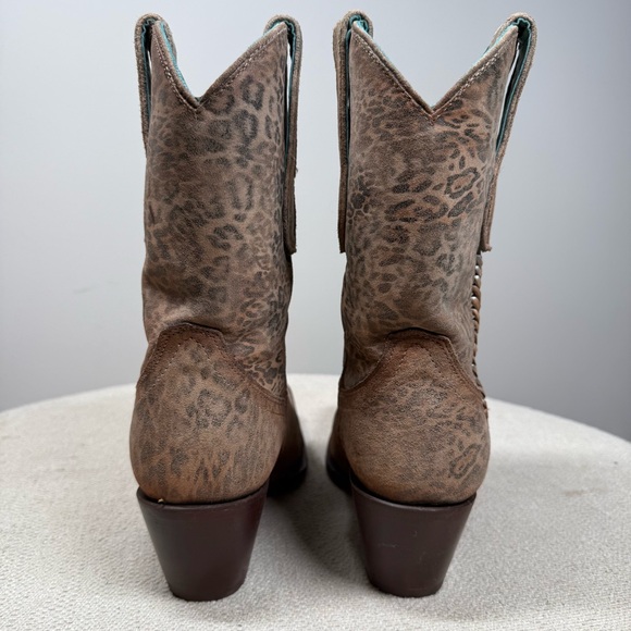 Corral A4467 Brown Cheetah Cowhide Leather Western Boots Women’s 9.5 M - Picture 8 of 14